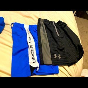 Two boys Small Under Armor Shorts